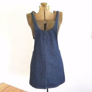 Zara Denim Overall  Dress